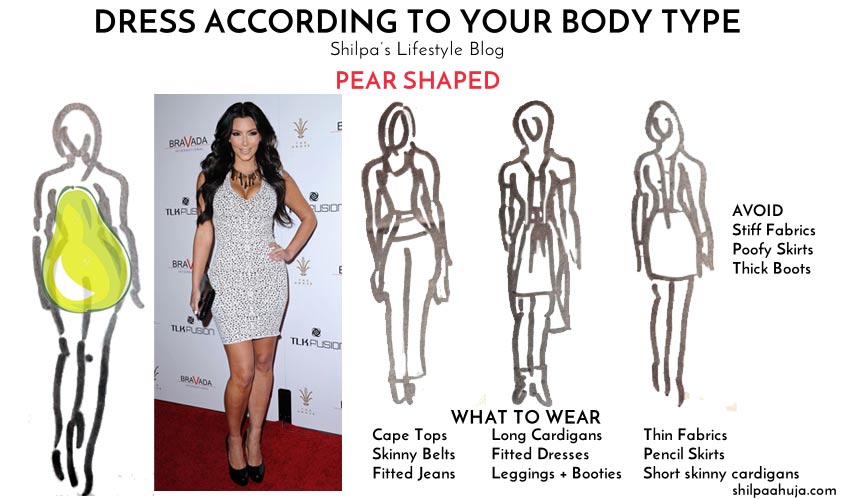 best dress type for pear shaped