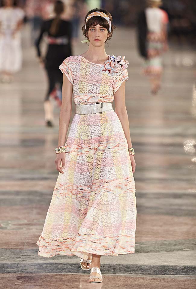 Chanel SS17 Cuba Cruise Double Layered Floral Crochet Knit Dress - Ākaibu  Store