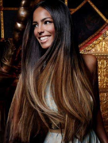 21 Chic Examples of Black Hair with Blonde Highlights  StayGlam