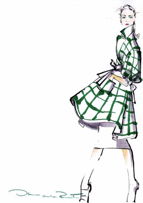 oscar-de-la-renta-famous-fashion-designers-sketch-illustration-drawing