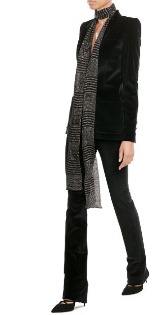 printed scarf layering clothes missoni celeb style winter outfits