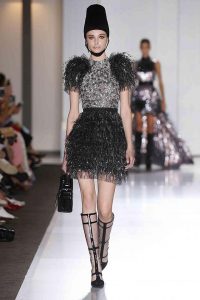 Ralph-russo-haute-Couture-aw17-look-(7)-black-fringe-dress-bag