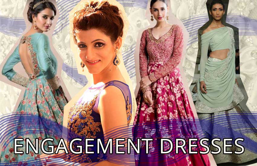 Designer Engagement Dresses For Indian Bride 2018 Youtube