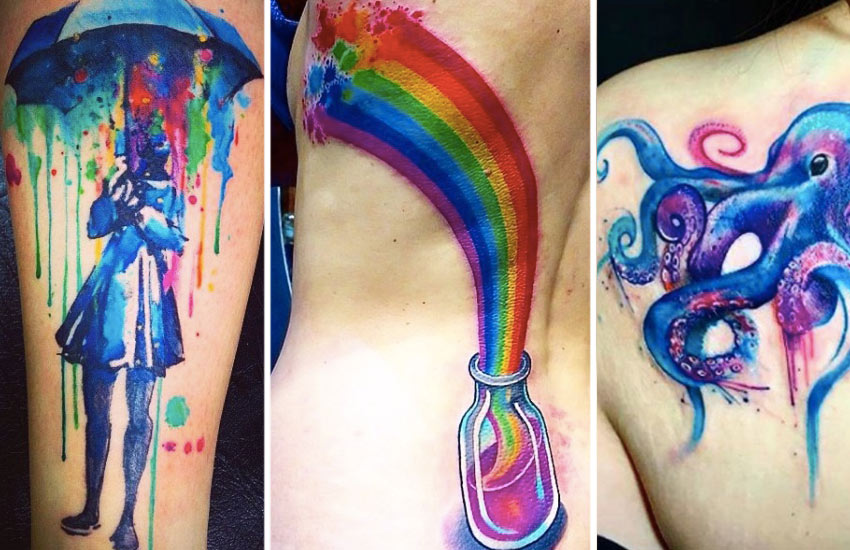 Best Watercolour Tattoo Ideas Ever  Aliens Tattoo