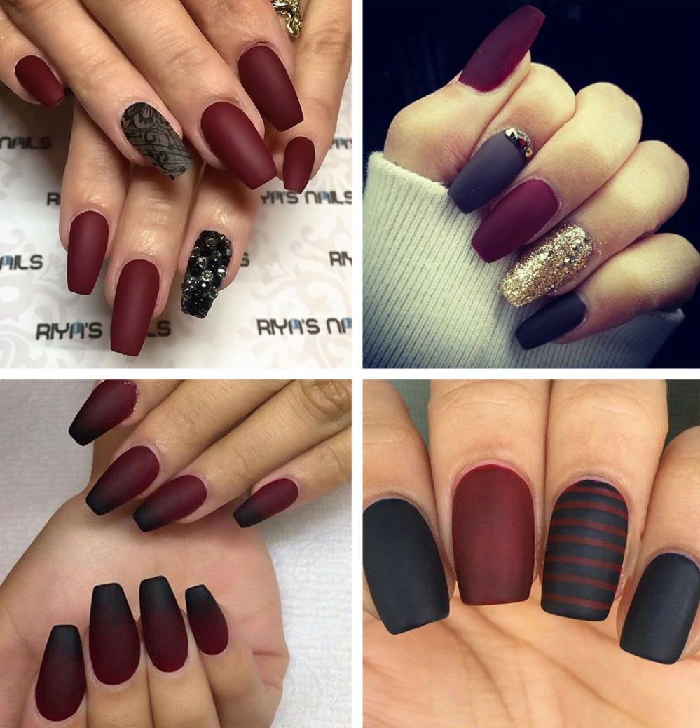 Burgundy Nails: 45 Nail Designs for Different Shapes ...