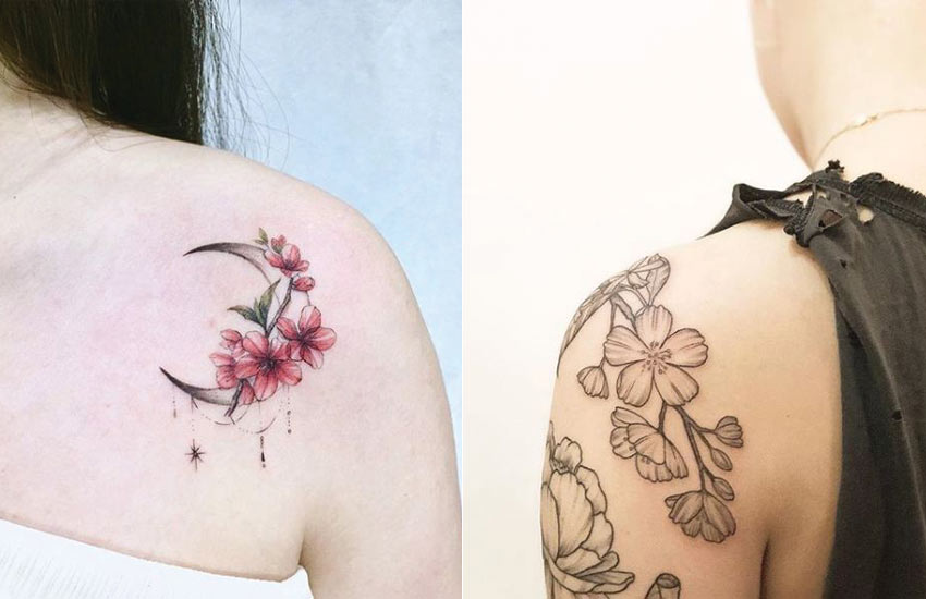 27 Charming Cherry Blossom Tattoo Examples