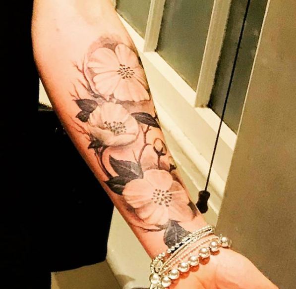 Update 82 cherry blossom forearm tattoo latest  thtantai2