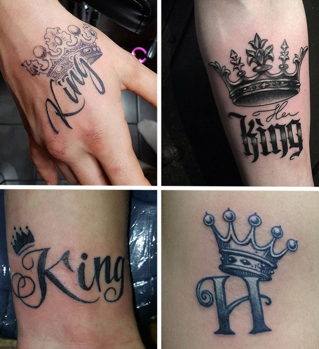 King And Queen Tattoos | Best Couple Tattoo Ideas