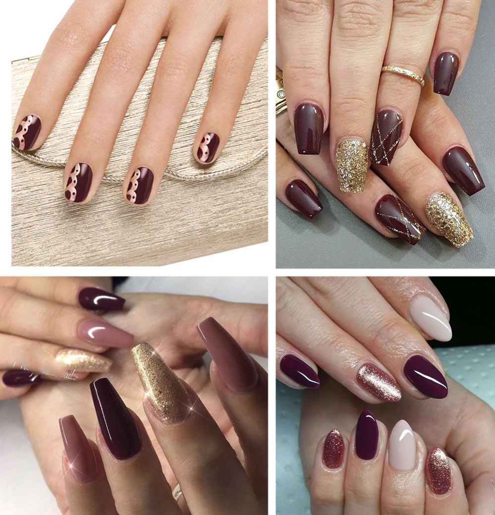 Burgundy Nails 45 Nail Designs For Different Shapes & Shopping Ideas