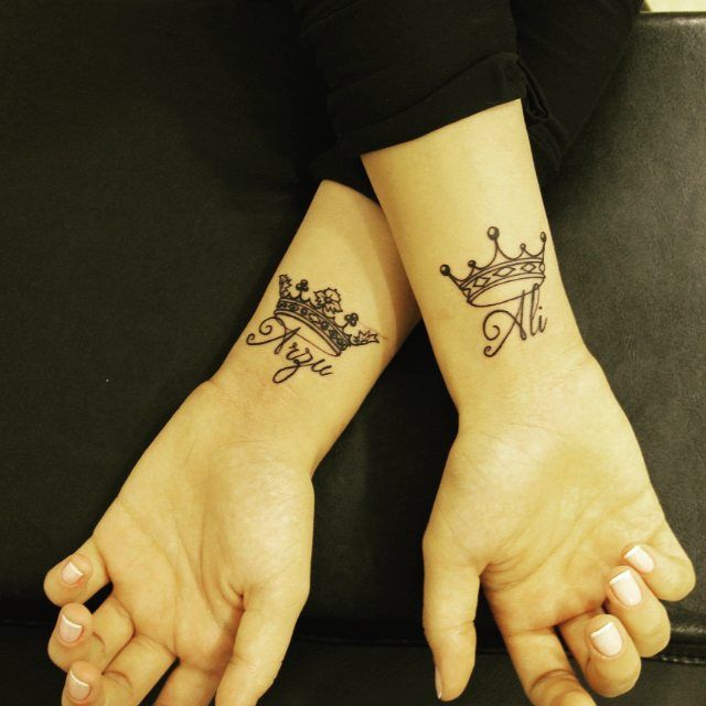 75 Symbolic Crown Tattoo Designs  Crown tattoo design Crown tattoo  Tattoos for daughters