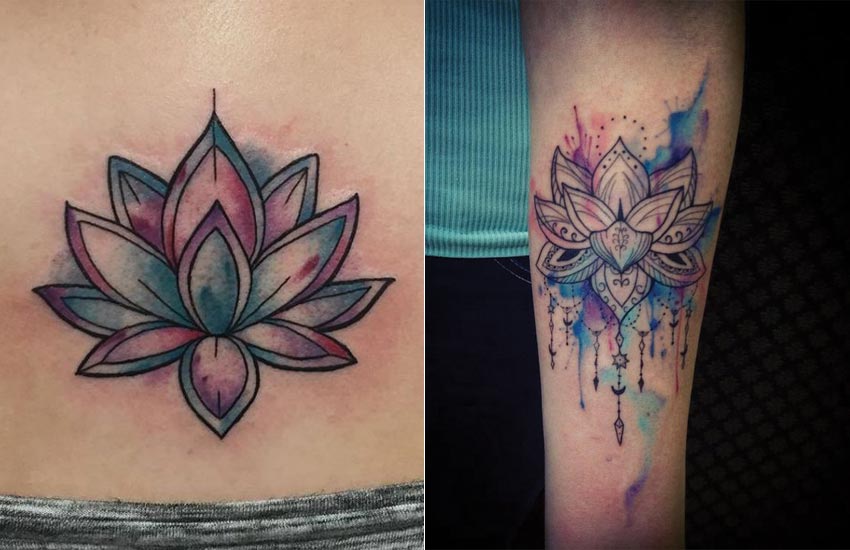 Tattoo uploaded by Claire  By koraykaragozler watercolor lotus flower  lotusflower watercolortattoo  Tattoodo