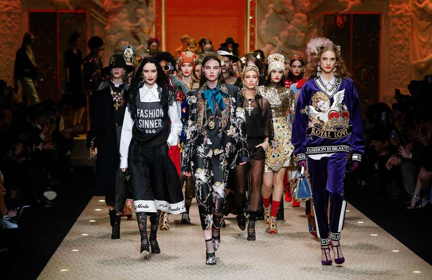 Dolce & Gabbana Fashion Show Fall 2018 Flies High With Drones