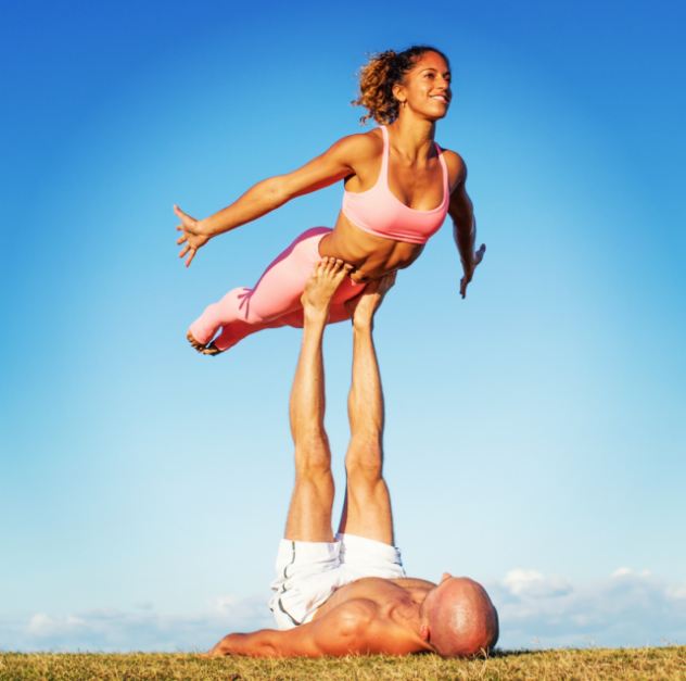 Yoga Poses 2 People Blog Dandk   Acroyoga Poses Postures Movements Benefits Easy Front Flying Bird 