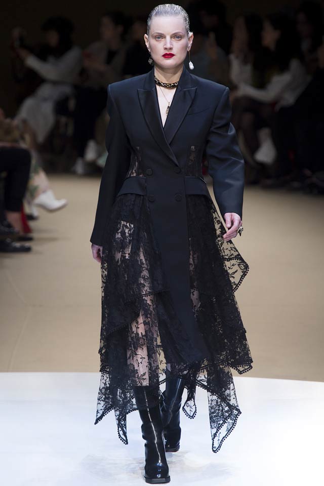 alexander-mcqheen-latest-fall-winter-2018-designer-ladies-tuxedo-skirt