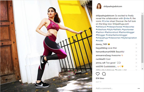 shilpa ahuja instagram fitness fashion blogger