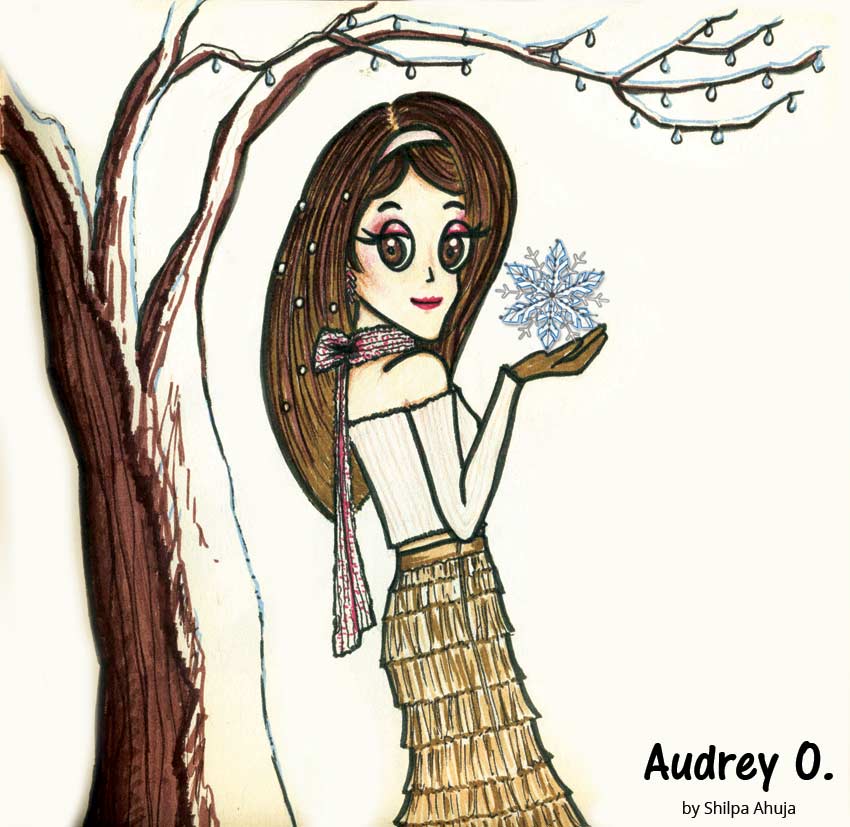 audrey-o-cartoon-girl-fashion-illustration-snow-winter-comic-strips-