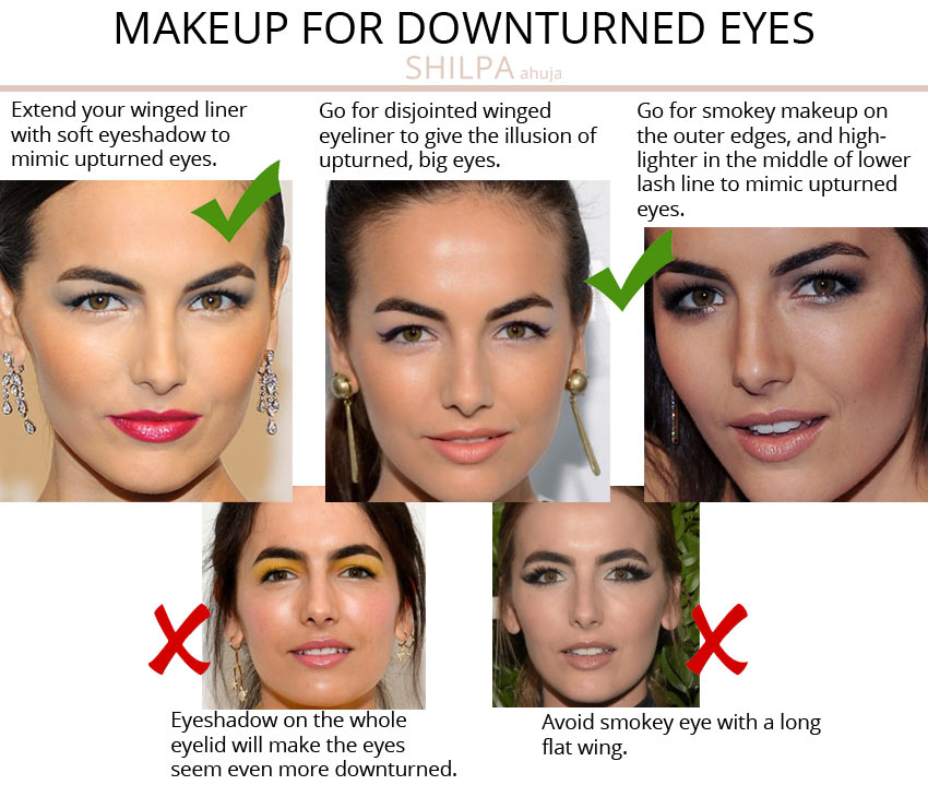 best makeup for downturned eyes advice ideas different eye shape