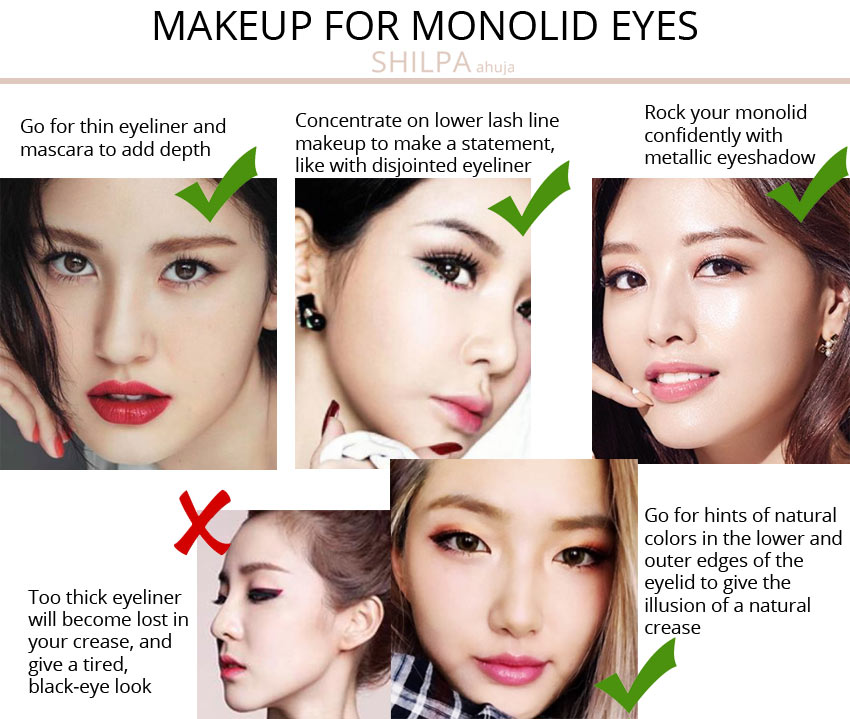 how to do best makeup for monolid eyes advice tips eye shape