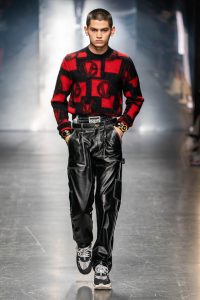 Versace Menswear Street Style Trends Fall 2019 Leather Pants