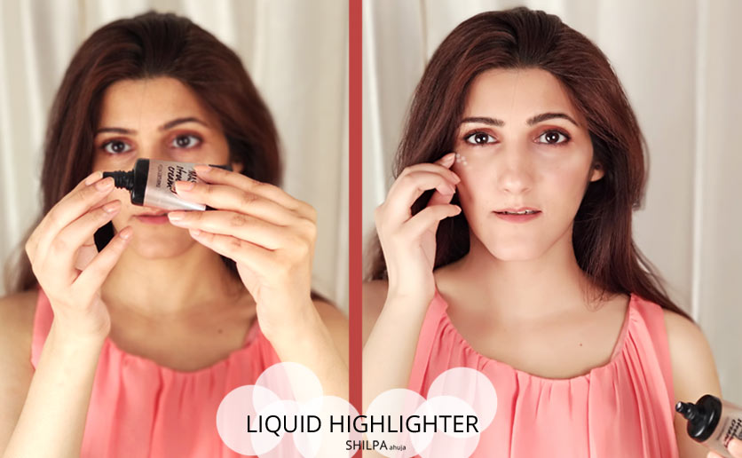 liquid-highlighter-HOW-TO-DO-MAKEUP-hacks-tips-tricks-apply