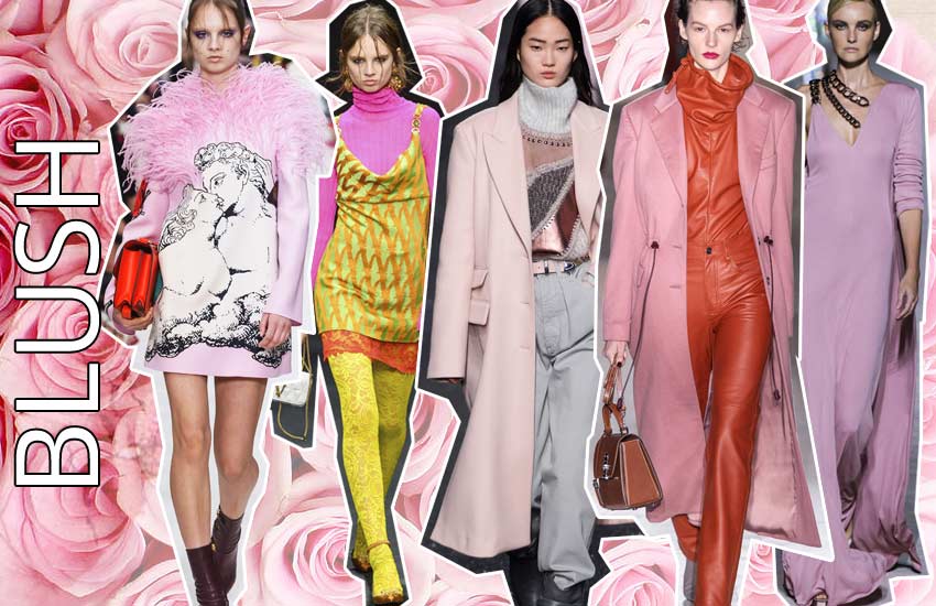fall winter 2019 2020 color trends fashion pink blush
