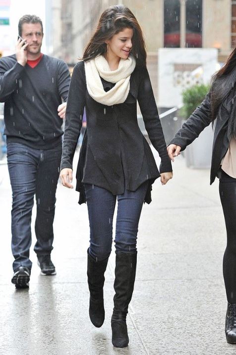 selena gomez winter outfits