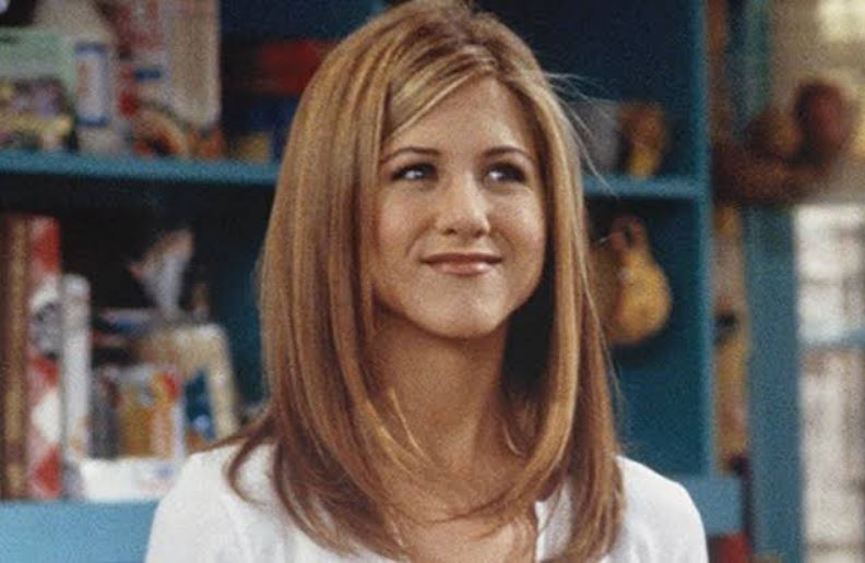 jennifer aniston layered rachel cut straight haircut long hair