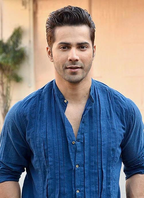 Indian Mens Hairstyles For Short Hair Combover Varun Dhawan  