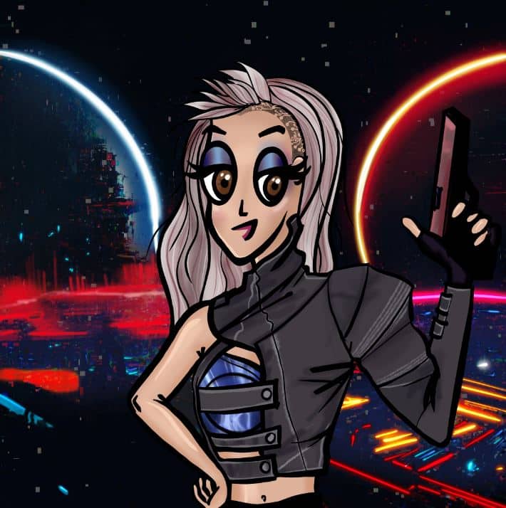 audrey o comics cyberpunk fasion aesthetic cartoon