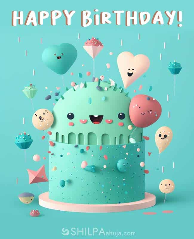 Happy Birthday Wishes with Cake gif - Greetings1.com