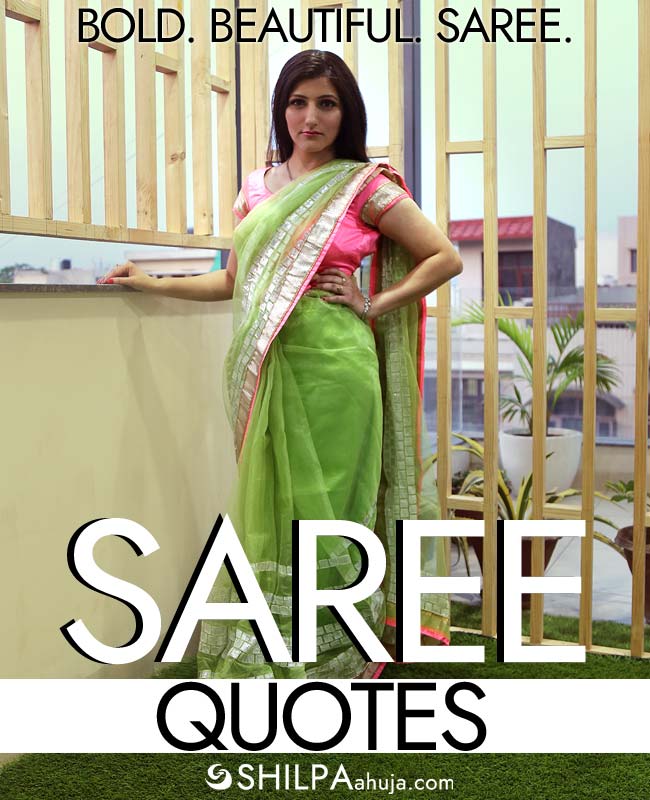 saree quotes captions instagram status pic lines